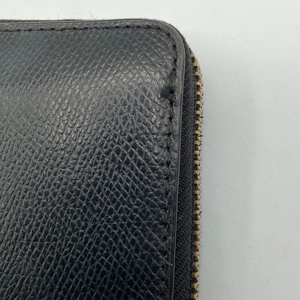 Coach Women's Zip Around Long Fold Wallet, Black- about 8 x 4 x 1 inches - Picture 5 of 6